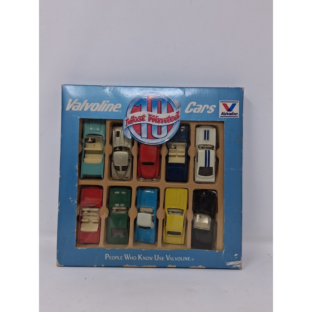 Valvoline 10 Most Wanted Cars set 1:64 Die-Cast 1949-1967 Muscle Cars Vintage. S